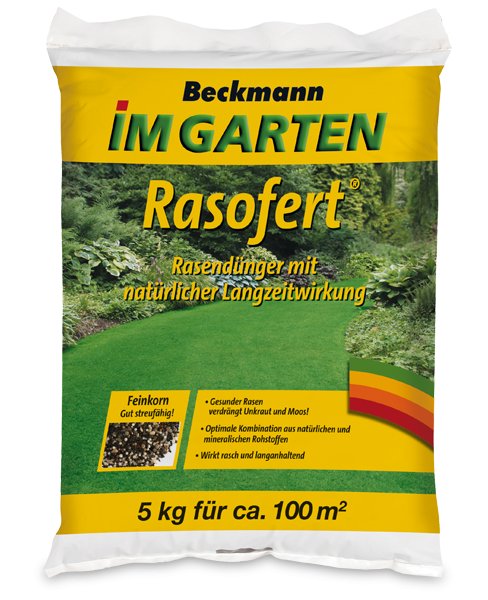 Beckmann Rasofert<sup>®</sup> hosszú hatású szerves-ásványi gyeptrágya
